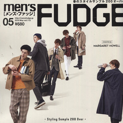 2019年05月日本《Mens Fudge》男装系列款式期刊