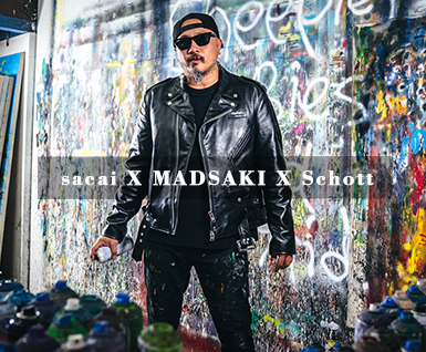 sacai 携手 MADSAKI、Schott 发布联名系列