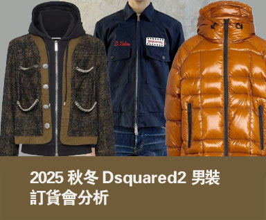 2025秋冬男装 Dsquared2 订货会分析