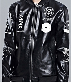 市场上装-皮衣-休闲男装皮衣