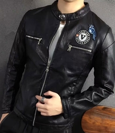 市场上装-皮衣-时尚男装皮衣