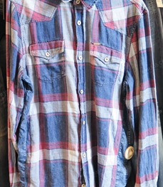 市场上装-衬衫-（实拍）休闲男装衬衫