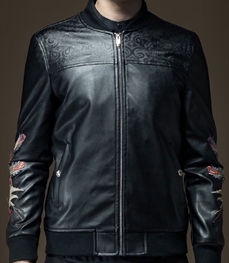 市场上装-皮衣-时尚男装皮衣