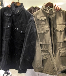 市场上装-中长外套-（实拍）时尚男装中长外套