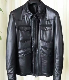 市场上装-皮衣-时尚商务皮衣