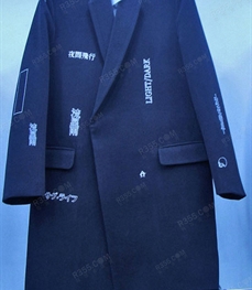 市场上装-中长外套-（实拍）时尚男装中长外套