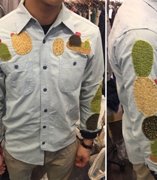 市场上装-衬衫-（实拍）时尚男装衬衫