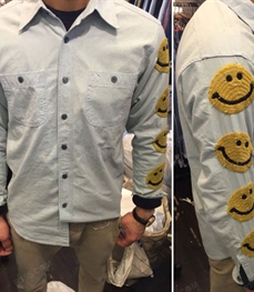 市场上装-衬衫-（实拍）时尚男装衬衫