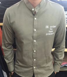 市场上装-衬衫-（实拍）时尚男装衬衫