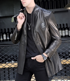 市场上装-皮衣-时尚商务皮衣