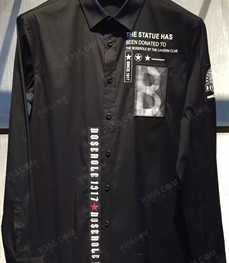 市场上装-衬衫-（实拍）时尚男装衬衫