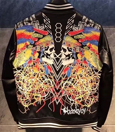 市场上装-皮衣-时尚男装皮衣