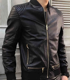 市场上装-皮衣-时尚男装皮衣
