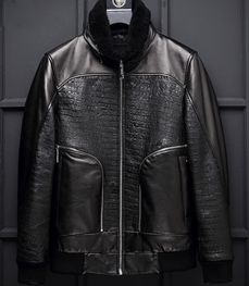 市场上装-皮衣-时尚商务皮衣