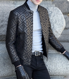 市场上装-皮衣-时尚商务皮衣