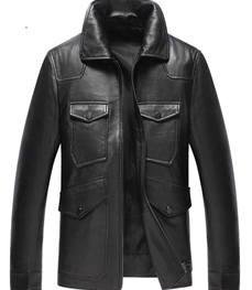 市场上装-皮衣-时尚商务皮衣