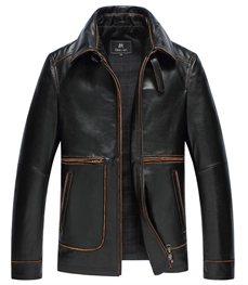 市场上装-皮衣-时尚商务皮衣