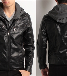 市场上装-皮衣-时尚男装皮衣