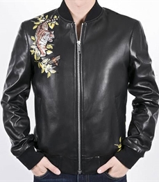 市场上装-皮衣-时尚男装皮衣