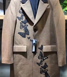 市场上装-中长外套-（实拍）时尚男装中长外套