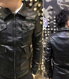 市场上装-皮衣-休闲男装皮衣