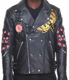 市场上装-皮衣-时尚男装皮衣