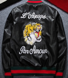 市场上装-皮衣-休闲男装皮衣