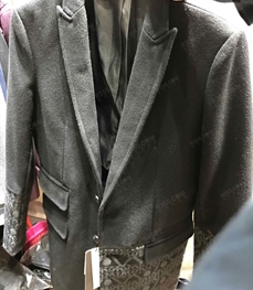 市场上装-中长外套-（实拍）时尚男装中长外套