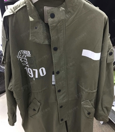 市场上装-中长外套-（实拍）时尚男装中长外套