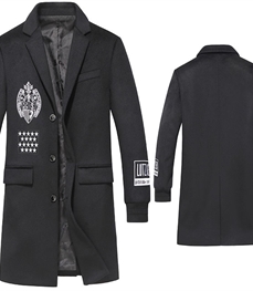 市场上装-中长外套-时尚男装中长外套