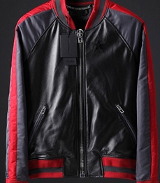 市场上装-皮衣-时尚皮衣