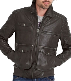 市场上装-皮衣-时尚皮衣