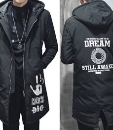 市场上装-中长外套-时尚男装中长外套