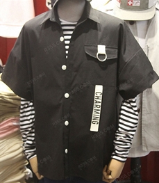 市场上装-衬衫-（实拍）时尚男装T恤