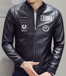 市场上装-皮衣-休闲男装皮衣