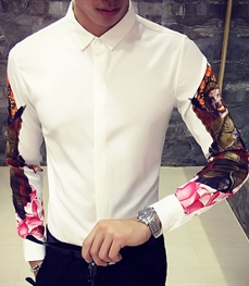 市场上装-衬衫-时尚男装衬衫