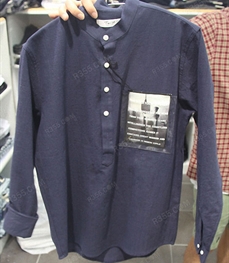 市场上装-衬衫-（实拍）时尚男装衬衫