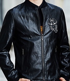 市场上装-皮衣-时尚男装皮衣
