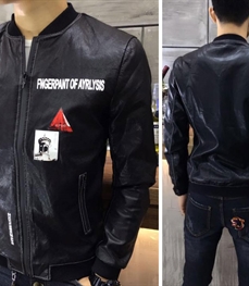 市场上装-皮衣-时尚男装皮衣