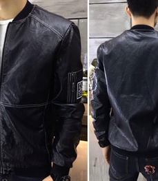 市场上装-皮衣-时尚男装皮衣
