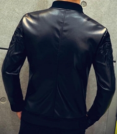 市场上装-皮衣-时尚男装皮衣