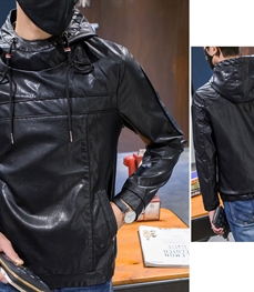 市场上装-皮衣-休闲男装皮衣