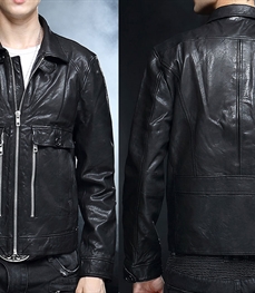 市场上装-皮衣-时尚男装皮衣