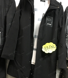 市场上装-中长外套-（实拍）时尚男装中长外套