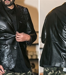 市场上装-皮衣-休闲男装皮衣