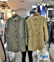 市场上装-中长外套-（实拍）休闲男装中长外套