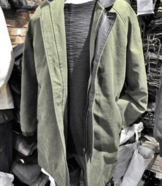 市场上装-中长外套-（实拍）休闲男装中长外套