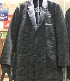市场上装-中长外套-（实拍）时尚男装中长外套