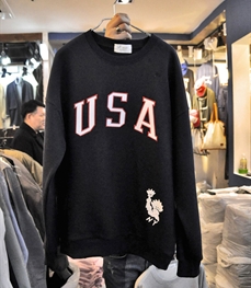 市场上装-卫衣-（实拍）休闲男装卫衣