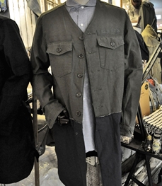 市场上装-中长外套-（实拍）休闲男装中长外套